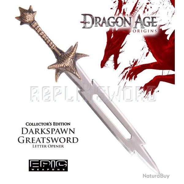 Dragon Age Ouvre Lettre DarkSpawn (Doree) Repliksword
