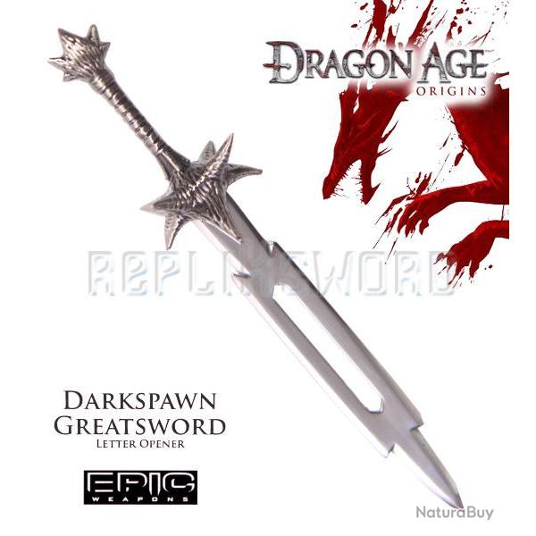Dragon Age Coupe Papier Dark Spawn (Argent) Repliksword