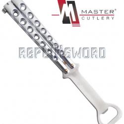 Couteau Papillon Decapsuleur Silver YC-305S Master Cutlery Repliksword