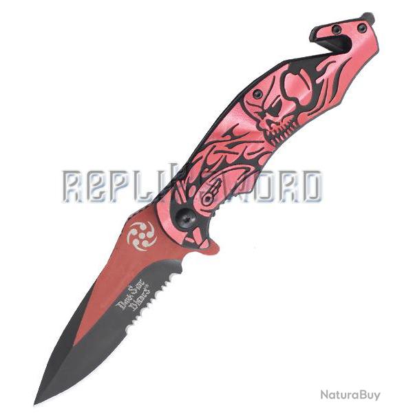 Couteau Pliant Red Death DS-A061RD Couteau de Poche Repliksword