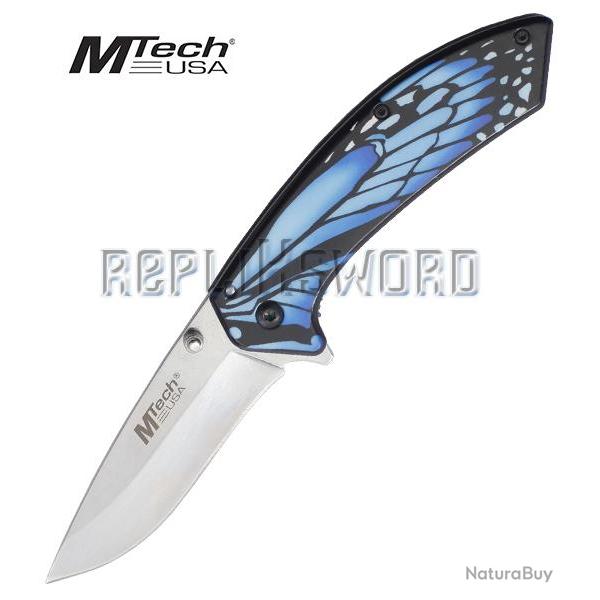 Couteau Pliant Blue Wing Mtech USA MT-A1005BL Repliksword