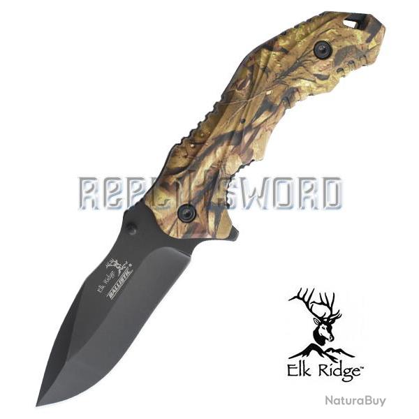 Couteau de Poche Nature Chasseur Elk Ridge ER-A164CA Repliksword