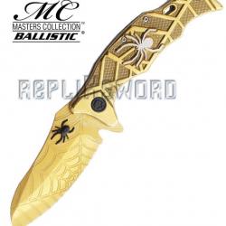 Couteau de Poche Spider Gold MC-A018GD Pliant Repliksword