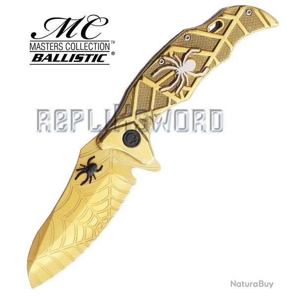 Couteau de Poche Spider Gold MC-A018GD Pliant Repliksword