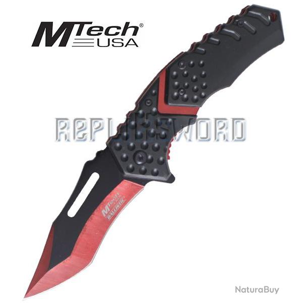 Couteau Pliant Red Black MT-A920RD Mtech USA Couteau de Poche Master Cutlery Nature Camping Repliksw