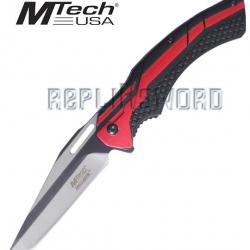 Couteau Pliant Tactical Mtech USA Red MT-A934BG Couteau de Poche Repliksword