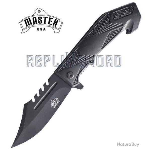 Couteau Pliant Black Master USA MU-A042BK Couteau de Poche Repliksword