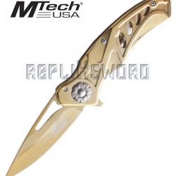 Couteau de Poche Gold Edition MT-A917GD Couteau Pliant Repliksword