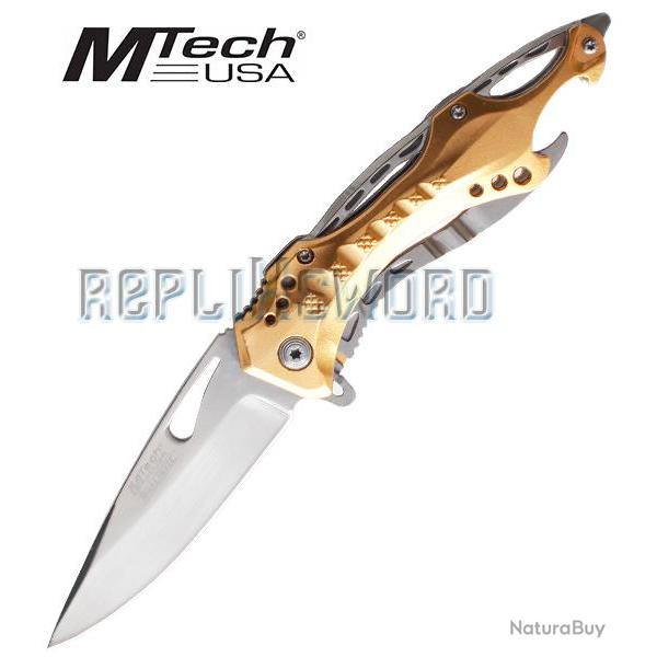 Couteau de Poche Gold Mtech USA MT-A705SGD Couteau Pliant Repliksword