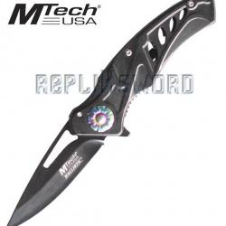 Couteau Pliant Black Edition MT-A917BK Mtech USA Couteau de Poche Repliksword
