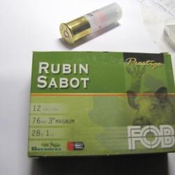 FOB RUBIN SABOT MAGNUM 12/76 boite de 5