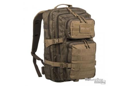 MIL-TEC MOLLE US ASSAULT PACK PETIT kaki et sable - Sac à dos (5232913)