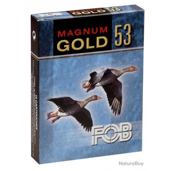 FOB GOLD 53 Magnum Cal. 12 76. culot de 23. 53 gr dor Cartouches Fob Gold 53 Magnum Cal. 12 76