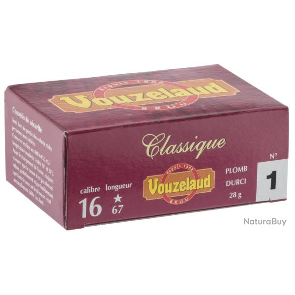 Cartouches Vouzelaud Classique grand culot Cal. 16 67 Cartouches Vouzelaud Classique grand culot Cal