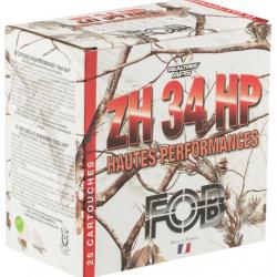 ( ZH34HP HAUT PERF. Cal.12, 34 gr, N°4A)Cartouches Fob ZH Acier haute performance - Cal. 12/70