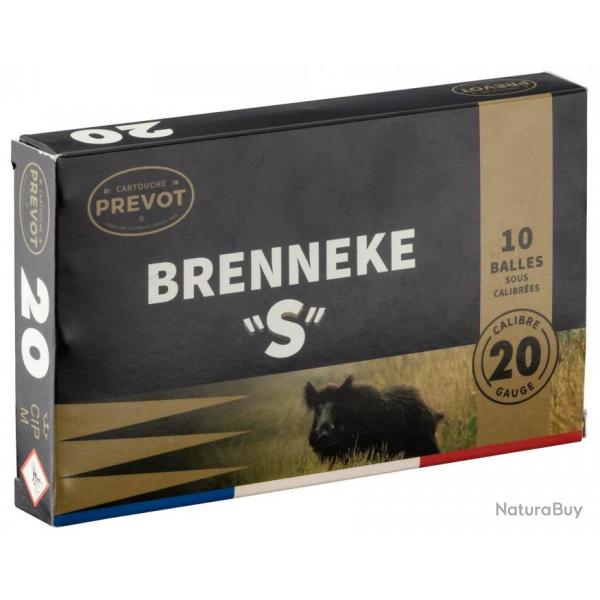 "( BRENNEKE S Cal.20-70)Cartouches Prevot  balle Brenneke-S - Cal. 20"