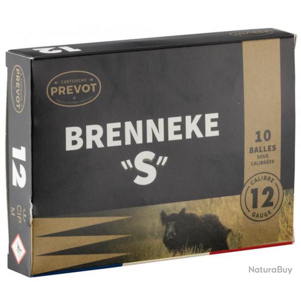 "( BRENNEKE S Cal.12-70)Cartouche Prevot  balle Brenneke-S - Cal. 12/70"