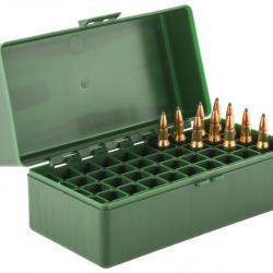 ( Boîte Mégaline)Boîte de rangement 50 munitions cal. 222 / 223