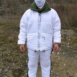 ENSEMBLE GRAND FROID - 25° SNUGPAK REVERSIBLE NEUF (veste, pantalon,sur chaussures et sac comp) XL