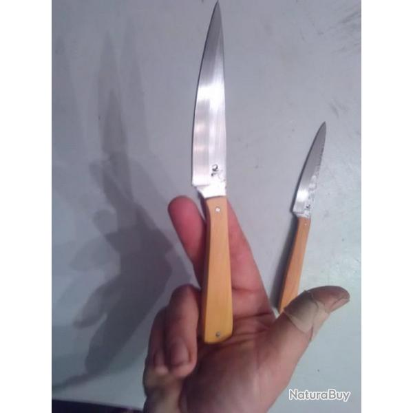 Lot de 6 couteaux de table forgs