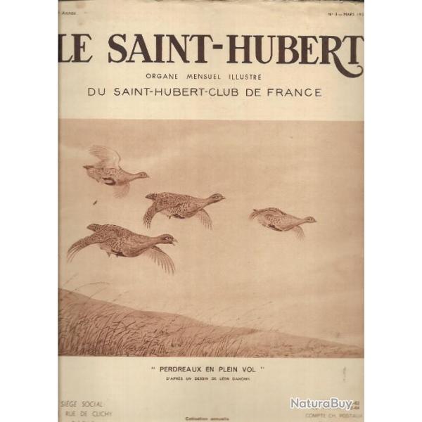 Revue de chasse, le saint-hubert n 3 mars 1937 mensuel illustr