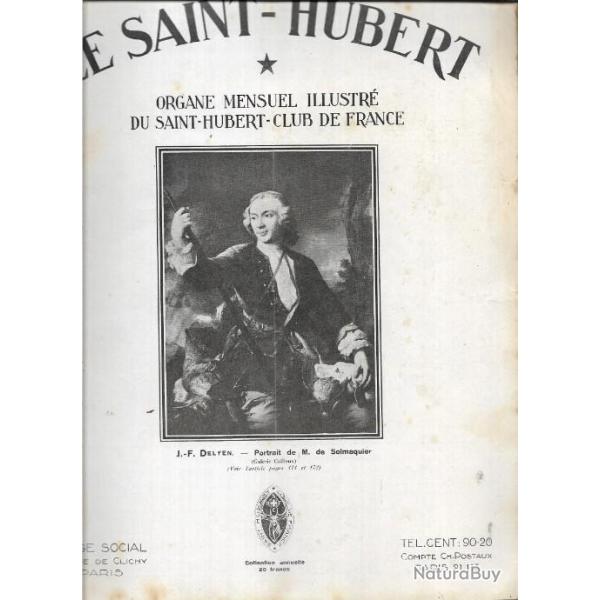 Revue de chasse, le saint-hubert n 8 aout 1930 mensuel illustr