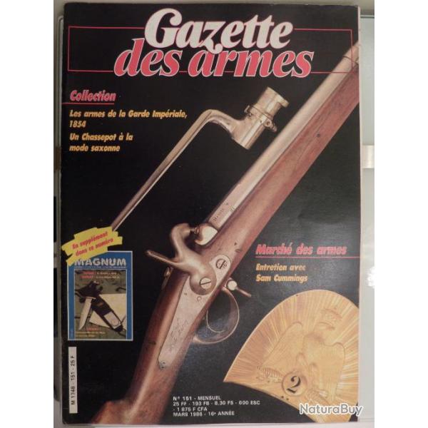 Revue La Gazette des armes N 151 : Les armes de la garde impriale de 1854