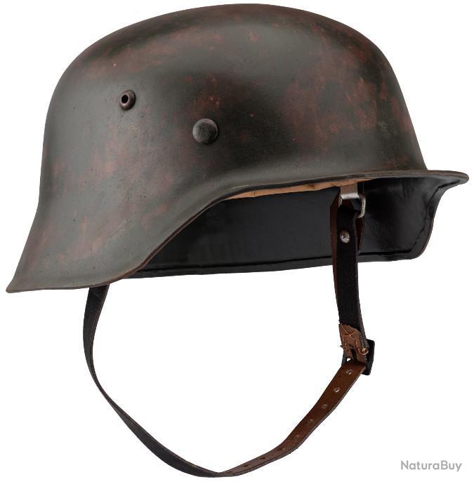 Jugulaire de casque allemand M35 ou M42 marquée WW2 REPRODUCTION 