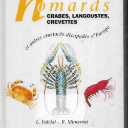 guide des homards , crabes, langoustes, crevettes et autres crustacés décapode d'europe