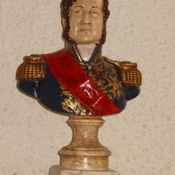 Buste de Louis philippe Polychrome