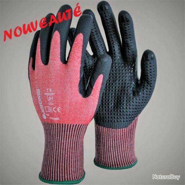 Gants anti-coupures nitrile SINGER SAFETY PHD5RED 8