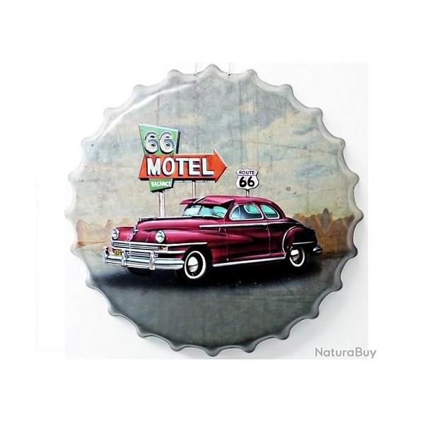 Capsule Mtal Vintage Motel Vacancy 66