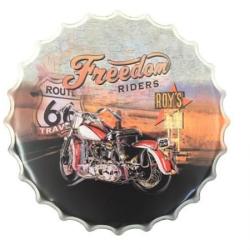 Capsule Métal Vintage Harley Route 66 Freedom Riders