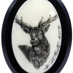 ( Ivoire)Calottes cerf aspect ivoire ou argent