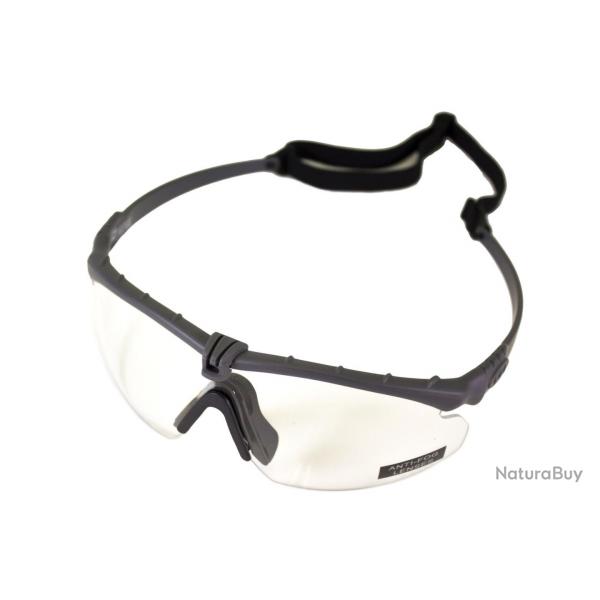 ( Lunettes Battle Pro Thermal Gris/Clear avec insert - Nuprol)Lunettes Battle Pro Thermal Gris/Clear