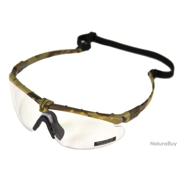 ( Lunettes Battle Pro Thermal Camo/Clear avec insert - Nuprol)Lunettes Battle Pro Thermal Camo/Clear