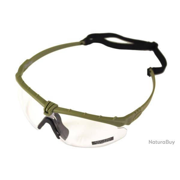 ( Lunettes Battle Pro Thermal Vert/Clear avec insert - Nuprol)Lunettes Battle Pro Thermal Vert/Clear