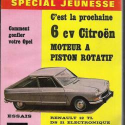 autopoche n°20 de décembre 1969, spécial jeunesse , ami 6 citroen, ds 21, renault 12 tl, autobianchi
