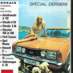 autopoche salon n°30 octobre 1970, spécial dernière , total, renault 6 , 12, peugeot , paris kaboul