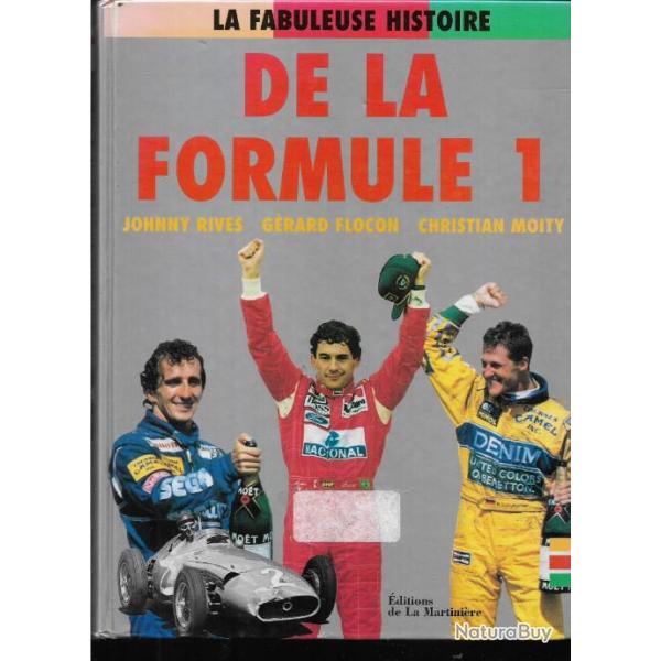 la fabuleuse histoire de la formule 1 de johnny rives grard flocon , courses, pilotes