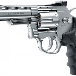 ( Legends S40)Revolver CO2 Legends S40 4'' chromé cal. 4,5 mm