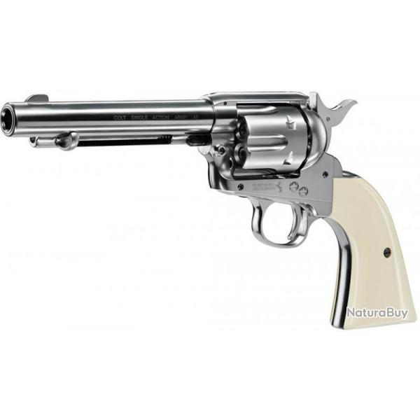 ( Colt Simple Action Army 45 nickel)Revolver CO2 Colt Simple Action Army 45 nickel cal. 4.5 mm