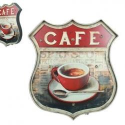Enseigne vintage 3D à Led / Ecusson R66  Cafe