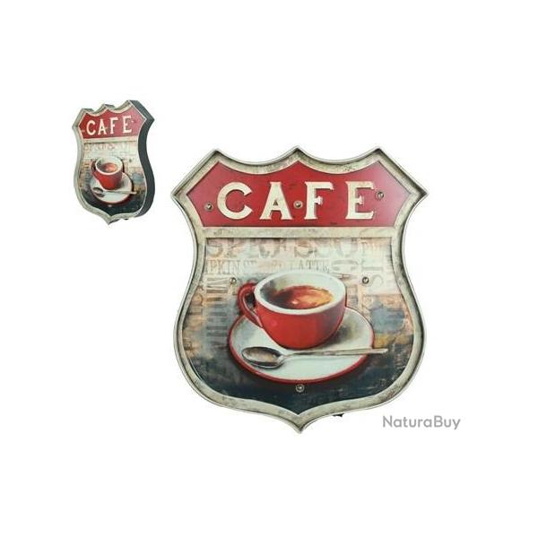 Enseigne vintage 3D  Led / Ecusson R66  Cafe