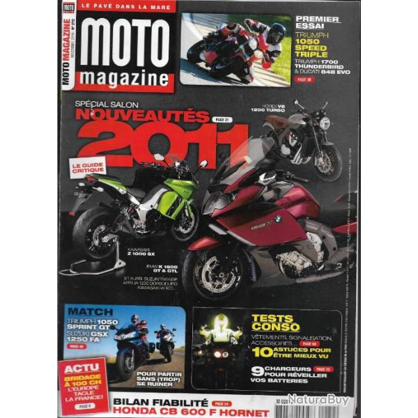 lot de 21 revues moto magazine de 2009  2010
