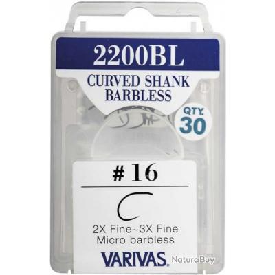 HAMECON SIMPLE VARIVAS CURVED SHANK BARBLESS 2200 BL - PAR 30 N°10 30