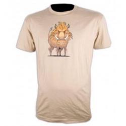 Tee-shirt humoristique Somlys couleur sable taille 2XL