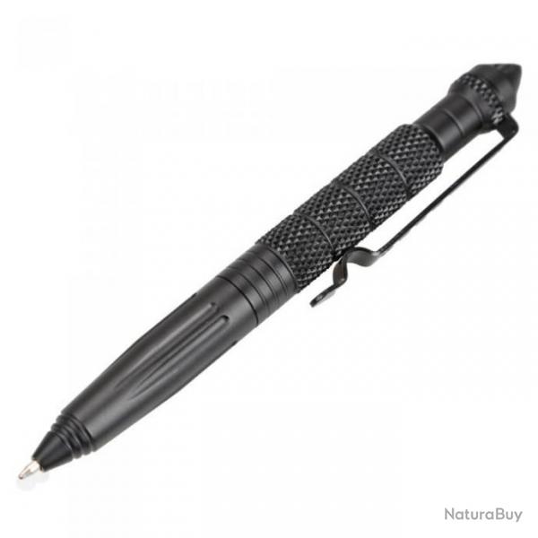 PROMO Kubotan Stylo Acier Dfense Survie Secours Brise Vitre Couleur Noir
