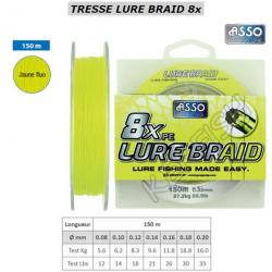 TRESSE LURE BRAID 8x ASSO 0.08