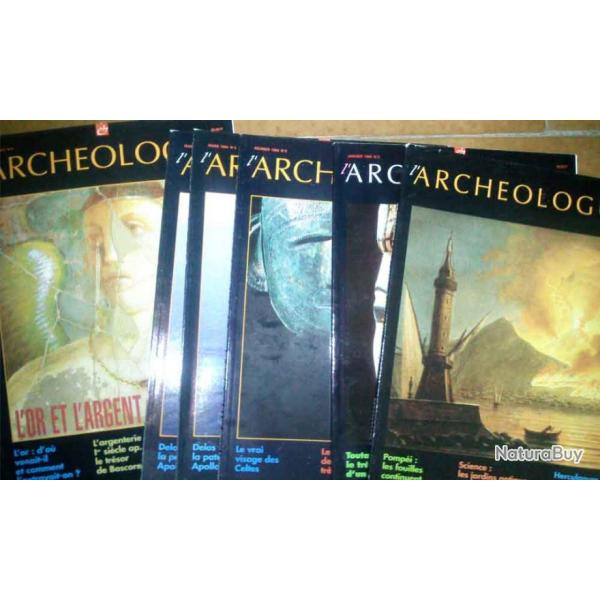 Lot de 8 revues l'Archologie